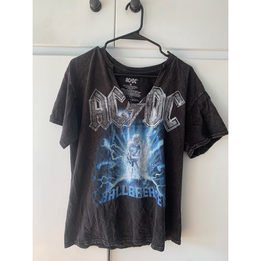 AC/DC Black and Blue Short Sleeve Tee